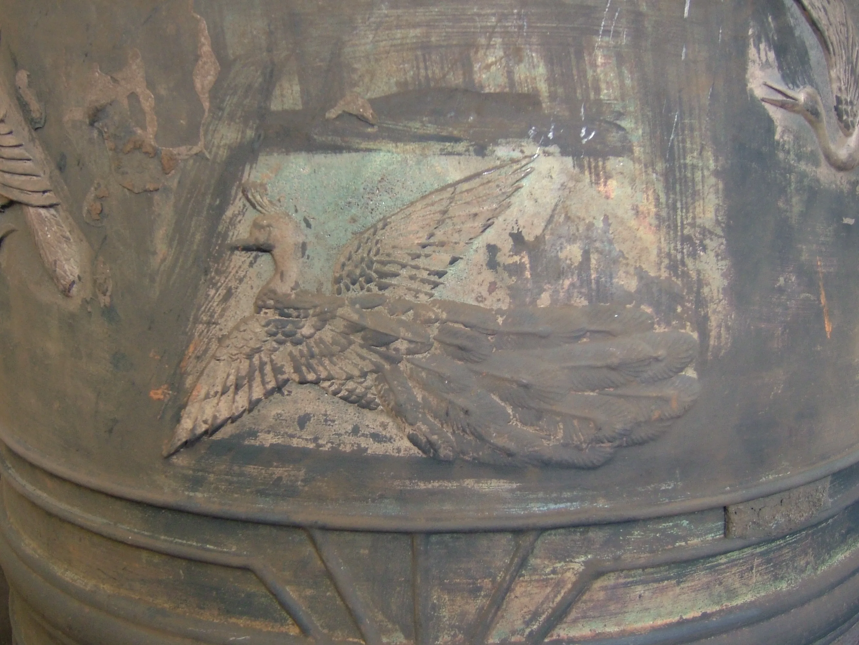 明道寺 梵鐘の装飾図柄 鳳凰
